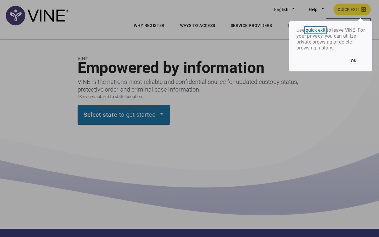 VINELink interface for Ogle County arrest and custody lookup