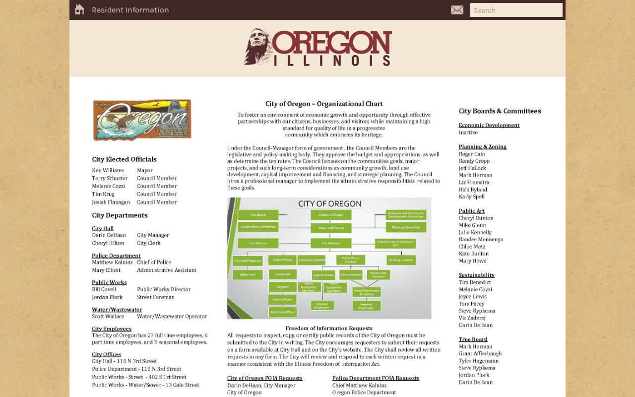 Oregon criminal records police FOIA form and fee schedule
